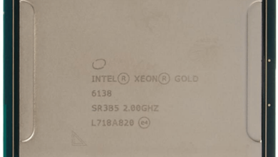 مشخصات پردازنده Intel Xeon Gold 6138