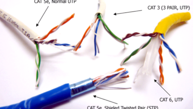 انواع کابل های Cat و مشخصات آن ها